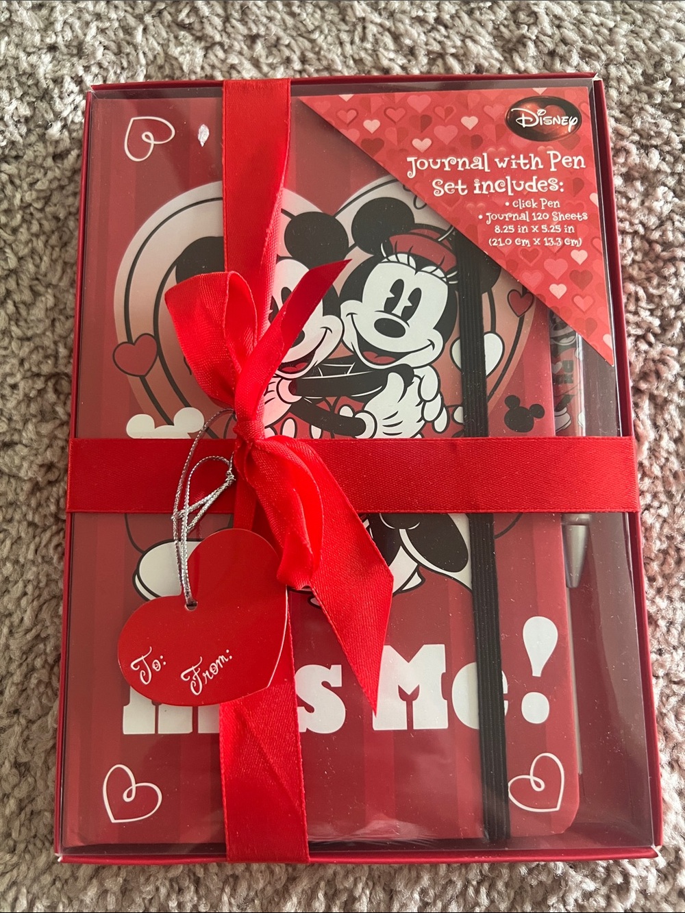 Disney Minnie & Mickey Red Journal and Pen Set